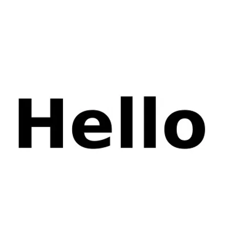 Original JPG example: text hello