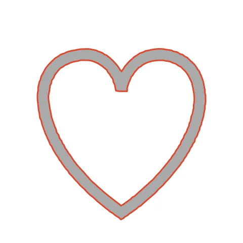 SVG result traced by CutVector with the Laser cut preset