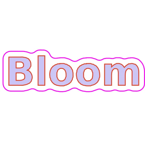 SVG result traced by CutVector with the Sticker preset